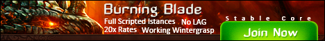Burning Blade - 3.3.5 Private Server 20x Banner