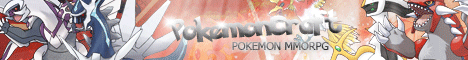 Online Pokemon MMORPG Game PokemonCraft Banner